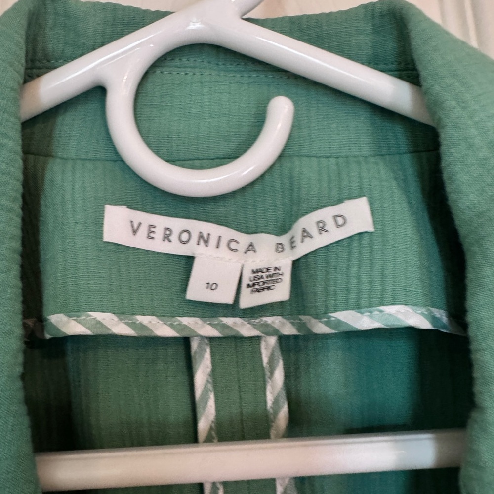 Veronica Beard Mint Green Double-Breasted Blazer - Picture 8 of 16